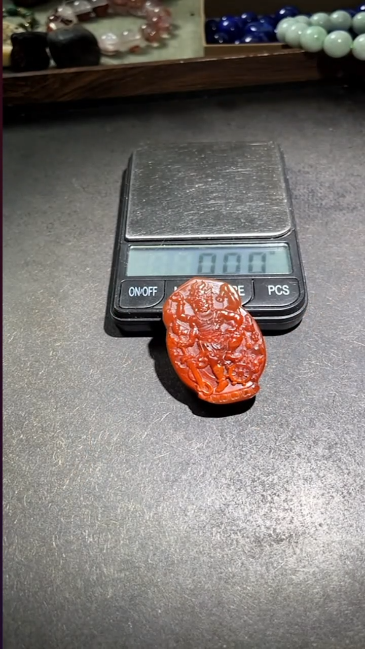 颈饰未镶嵌南红玛瑙pz1128-32不动吊坠
