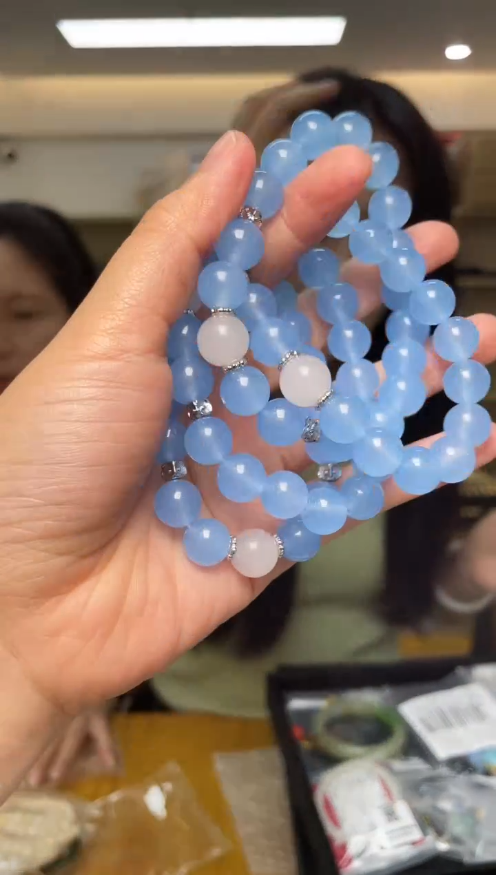海蓝宝石手串未镶嵌（多样性单个发货）
