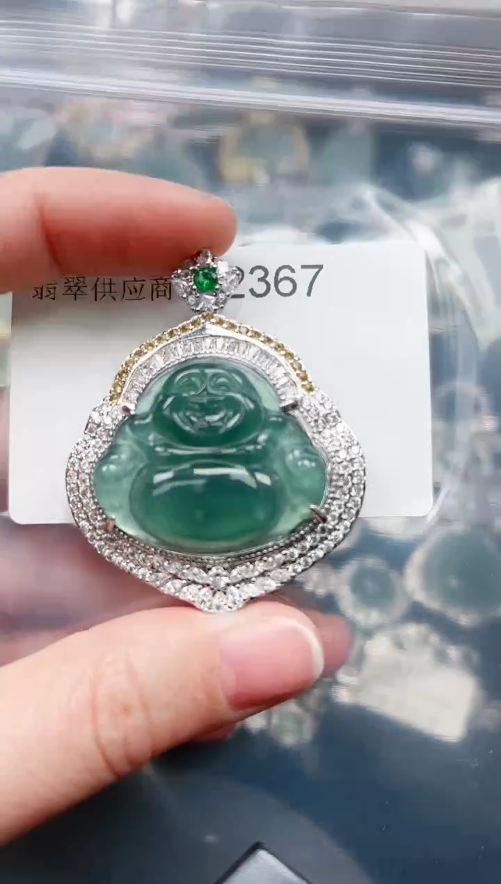 【闪购商品】翡翠颈饰未镶嵌2367赠皮绳