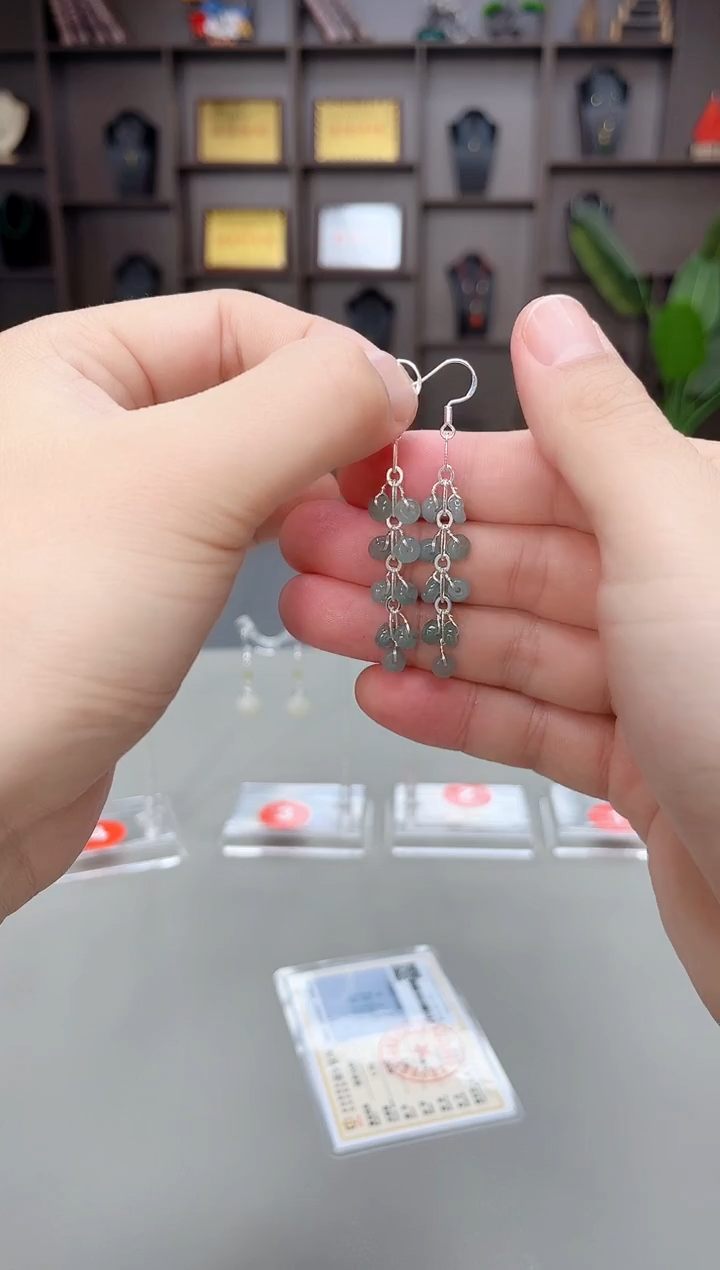 未镶嵌翡翠耳饰911000