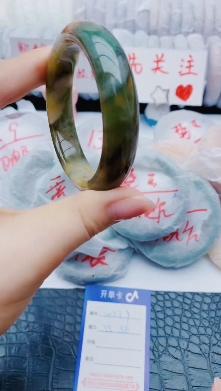 未镶嵌手镯石英质玉w179+55-56