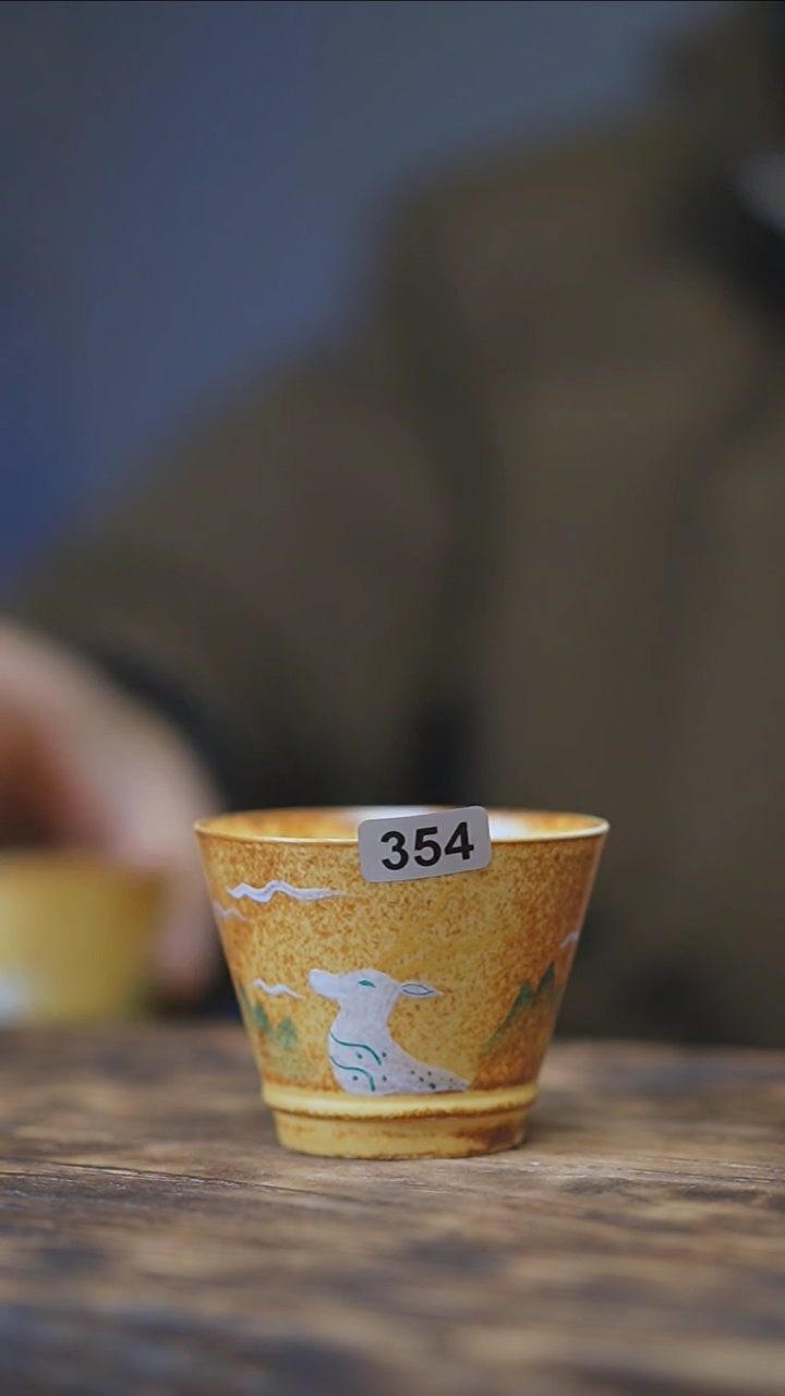 【闪购商品】354景德镇手绘小鹿单杯