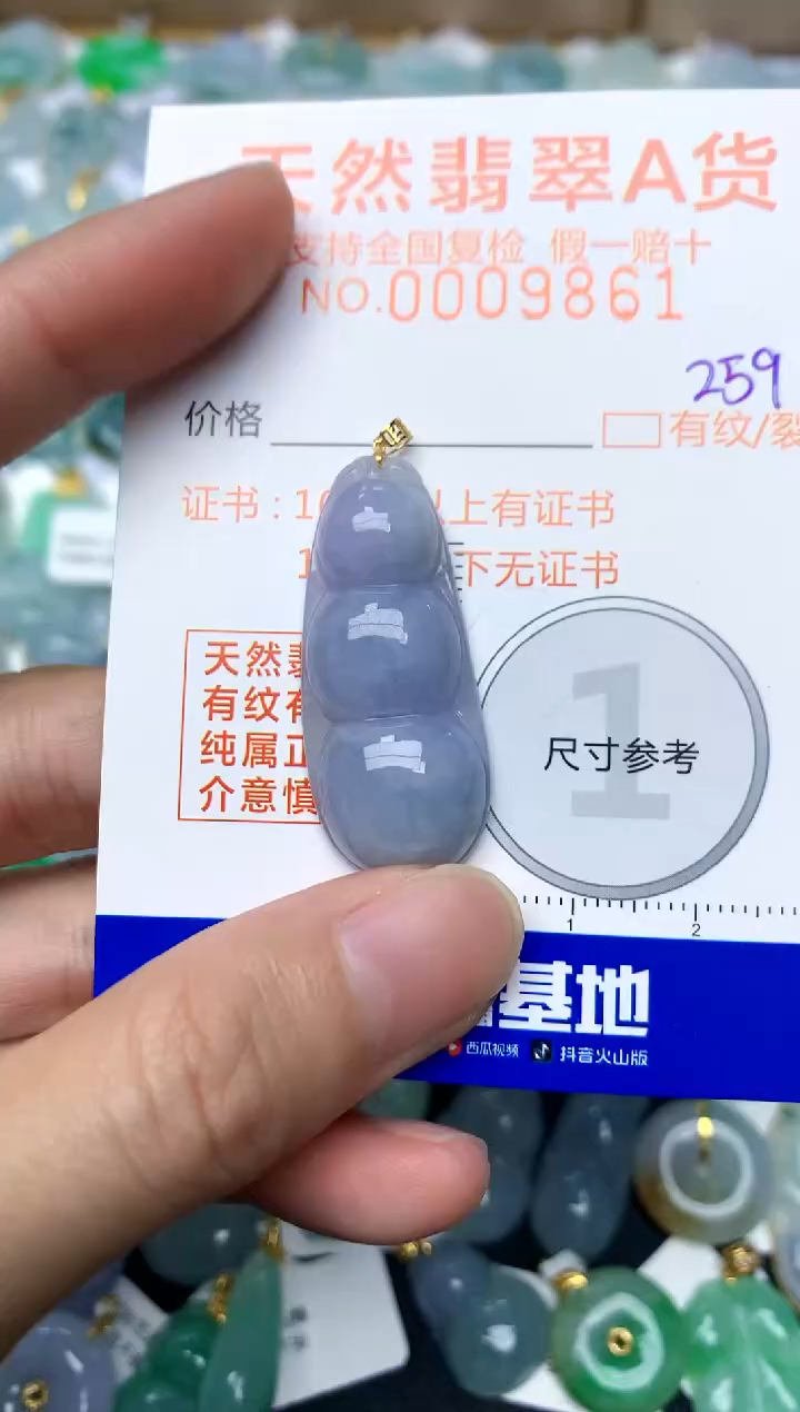 【闪购商品】翡翠颈饰18K金镶嵌259天然A货翡翠