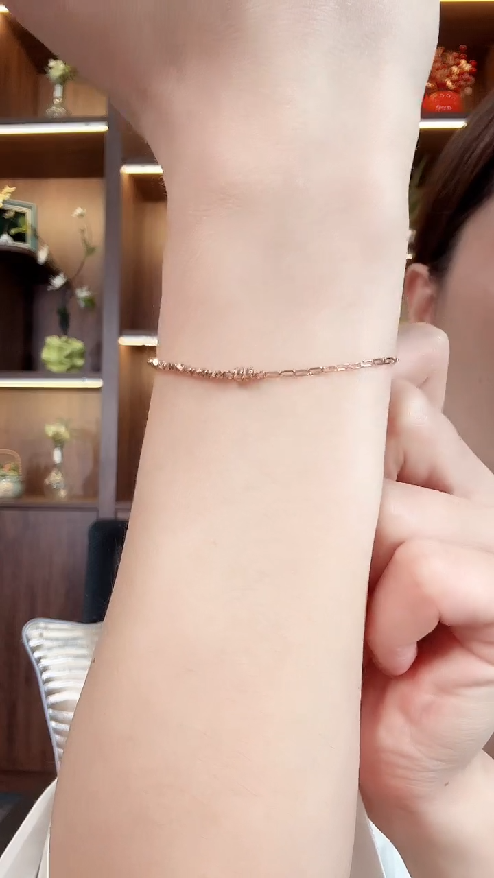 18K金手链18K金小蛮腰手链