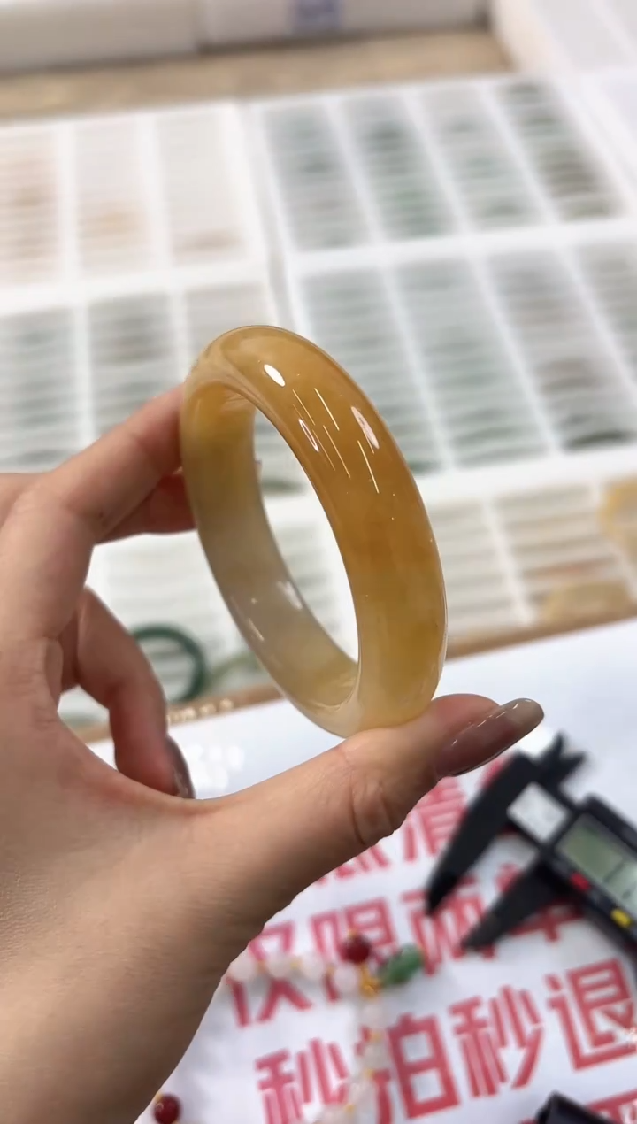 未镶嵌手镯石英质玉81-57HU