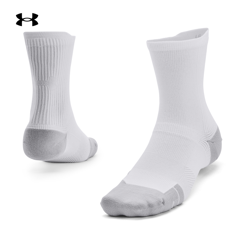 安德玛官方UA Iso-Chill男女情侣训练运动中筒袜1376079