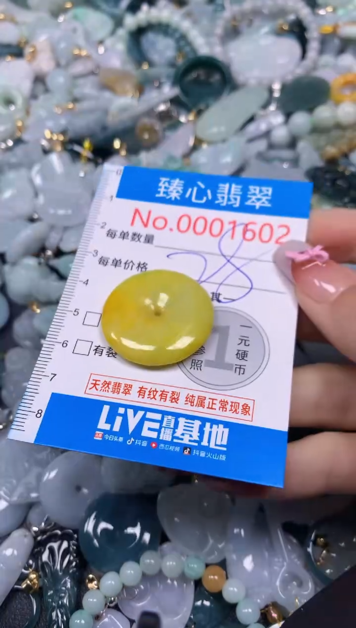 【闪购商品】翡翠颈饰未镶嵌含绳0001602