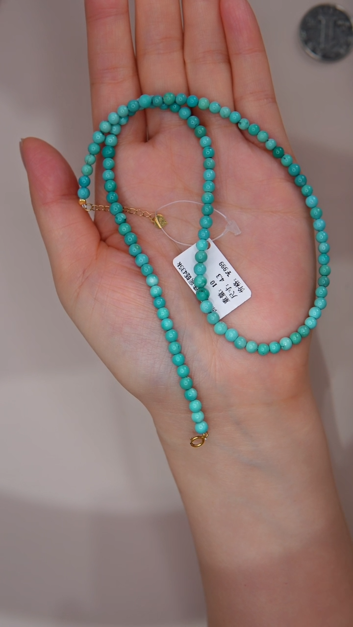 【闪购商品】绿松石项链18K金镶嵌多样性发货