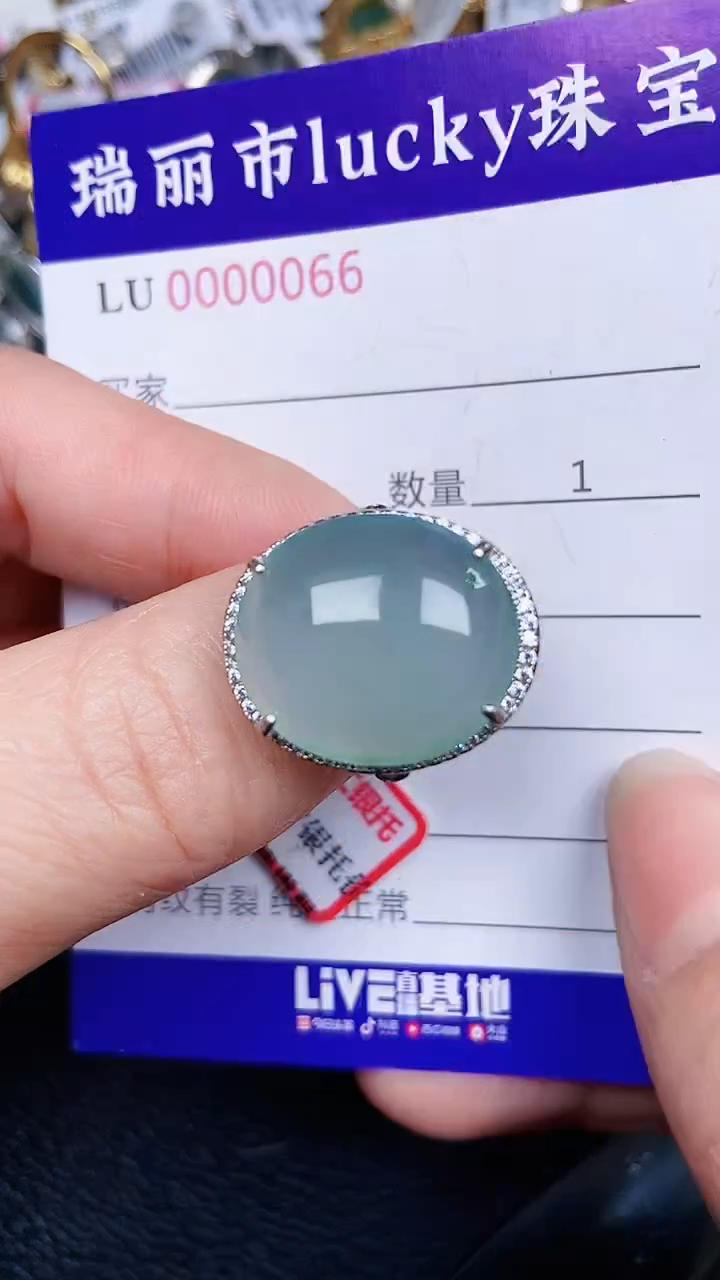 颈饰银S925镶嵌翡翠006+6