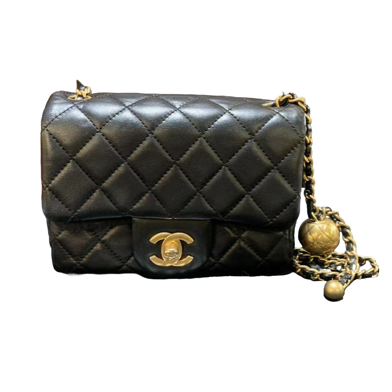 95新 Chanel/香奈儿 Chanel/香奈儿 金球方胖子斜跨包bwz10291