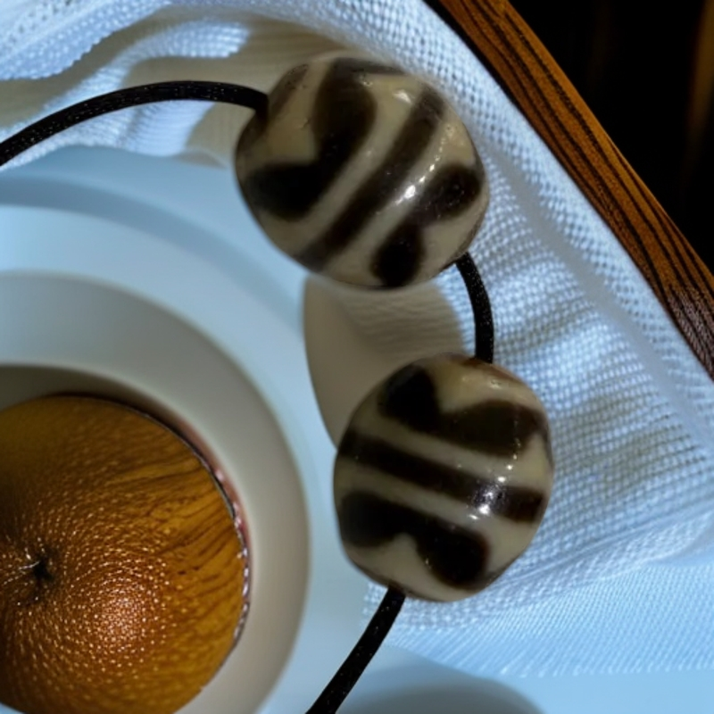 包浆双牙达洛手工编织可调节锁骨链