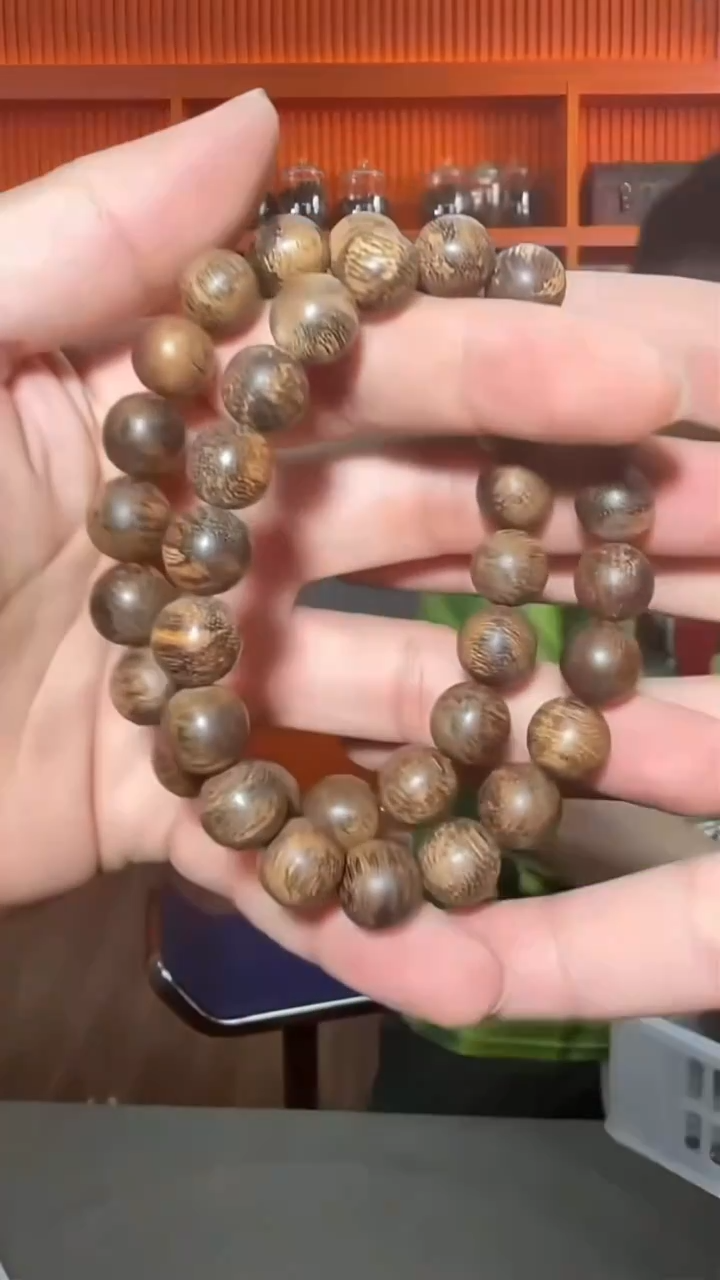 沉香手串185号沉水单圈1.0多样性发一