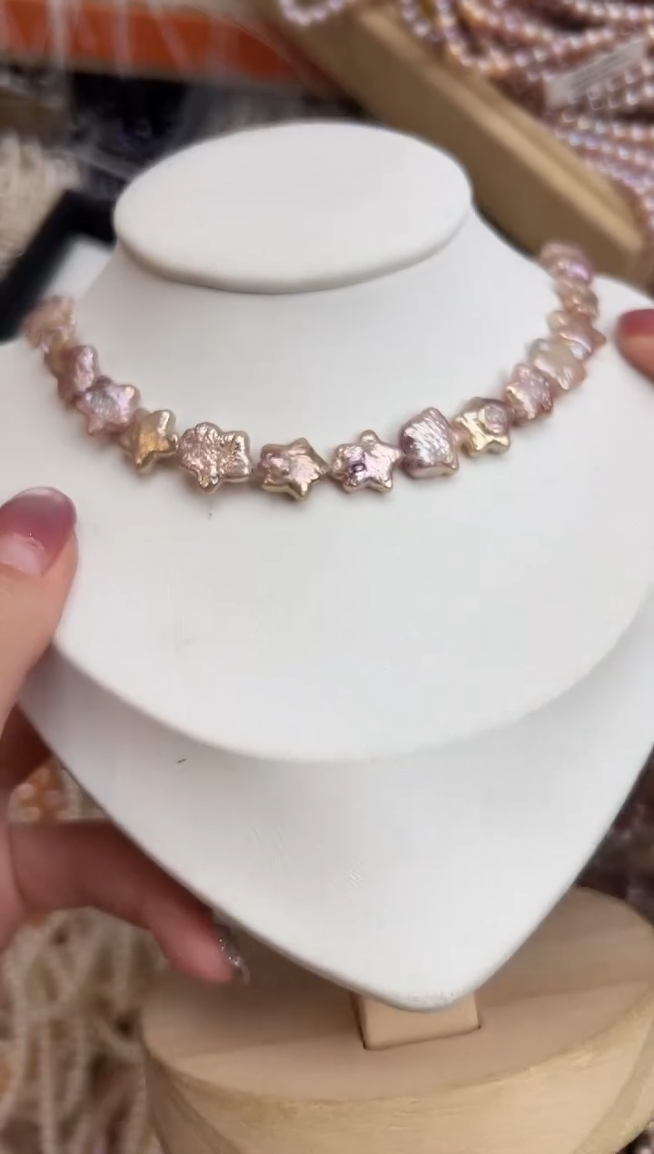 未镶嵌福利淡水珍珠巴洛克*星星多样性发一