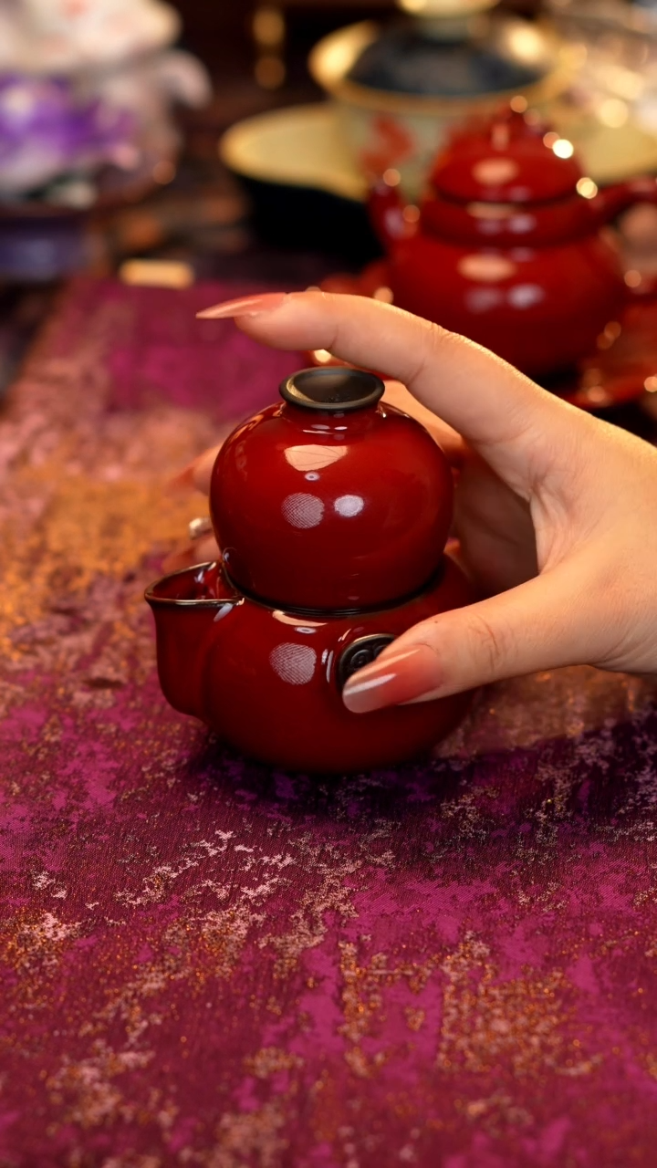 故宫红葫芦一壶两杯········