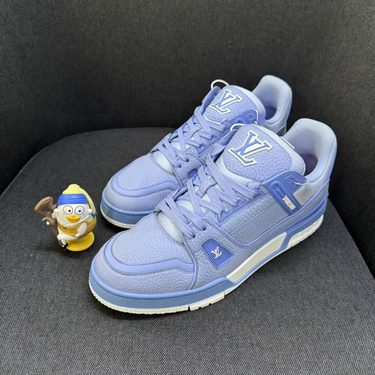 未使用 LouisVuitton/路易威登 蓝色马卡龙板鞋