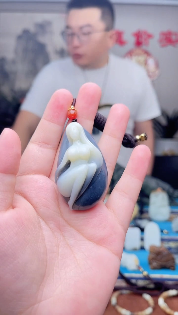 和田玉未镶嵌挂件1