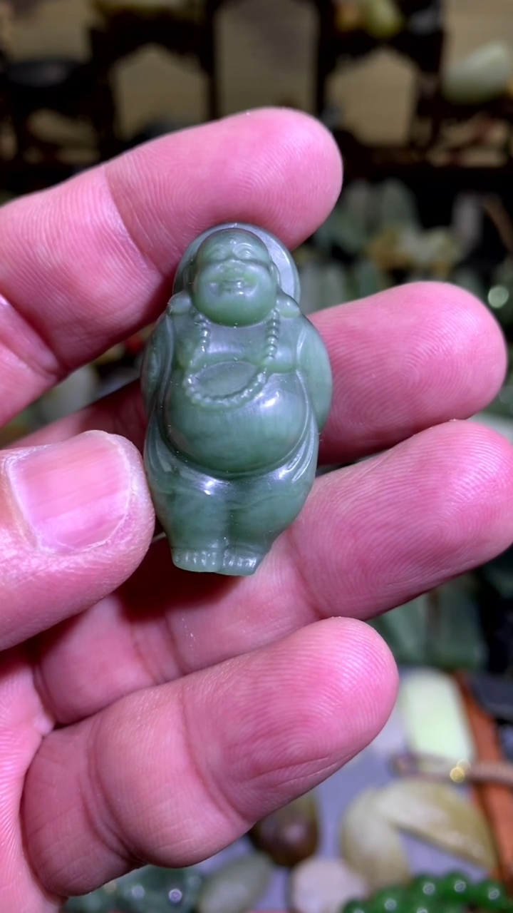 【闪购商品】和田玉颈饰未镶嵌俄料碧玉佛公