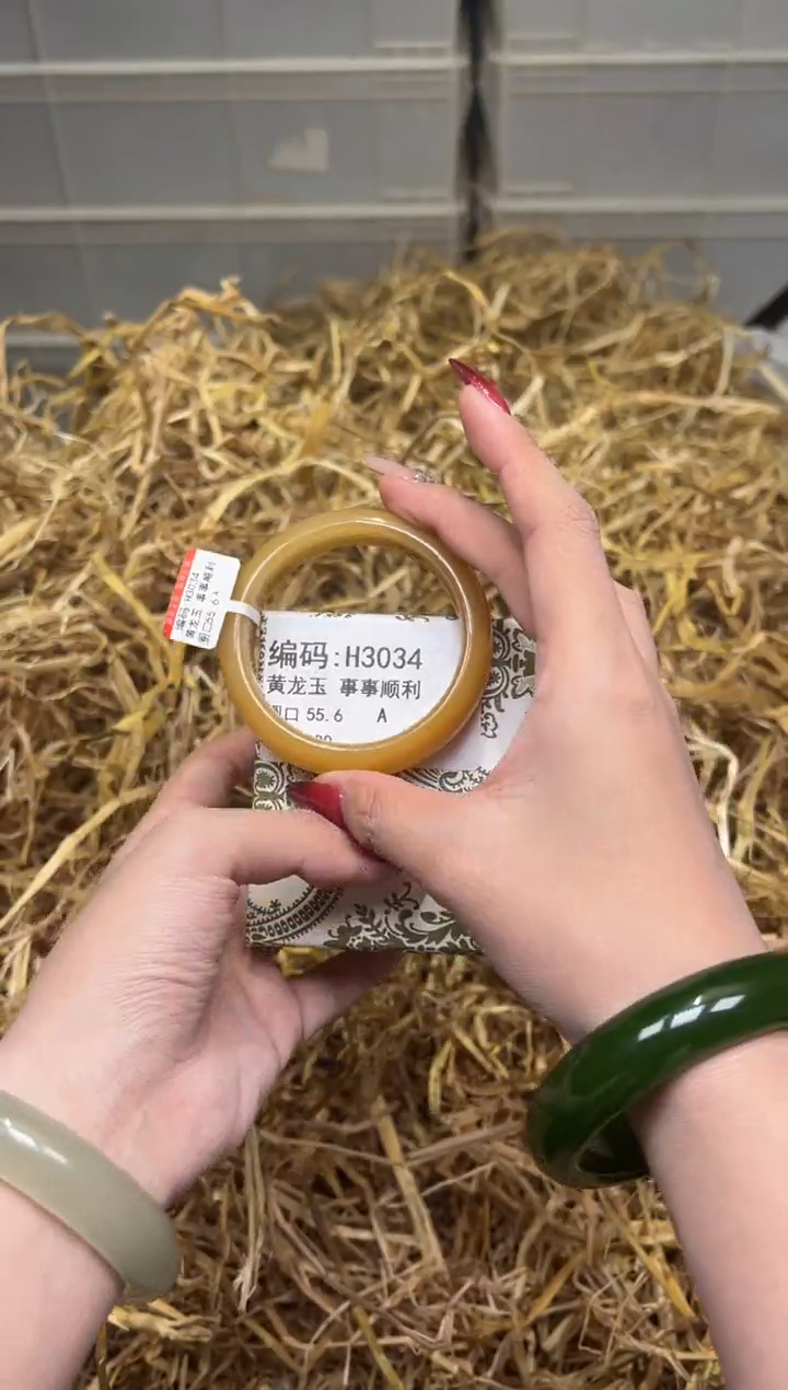 未镶嵌手镯石英质玉H3034