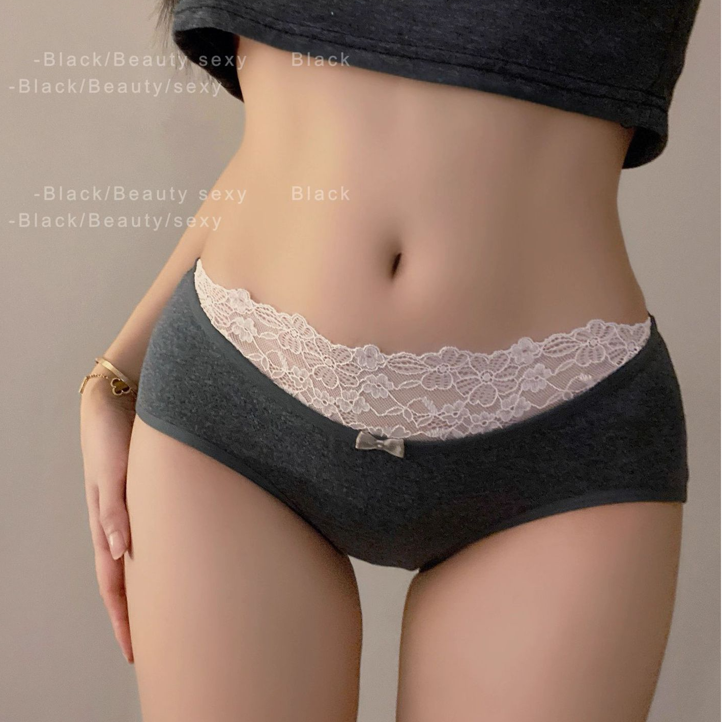 【蜜桃奶芙】“轻柔的风语徘徊午后"加长纯棉内裤女蕾丝边中腰纯欲