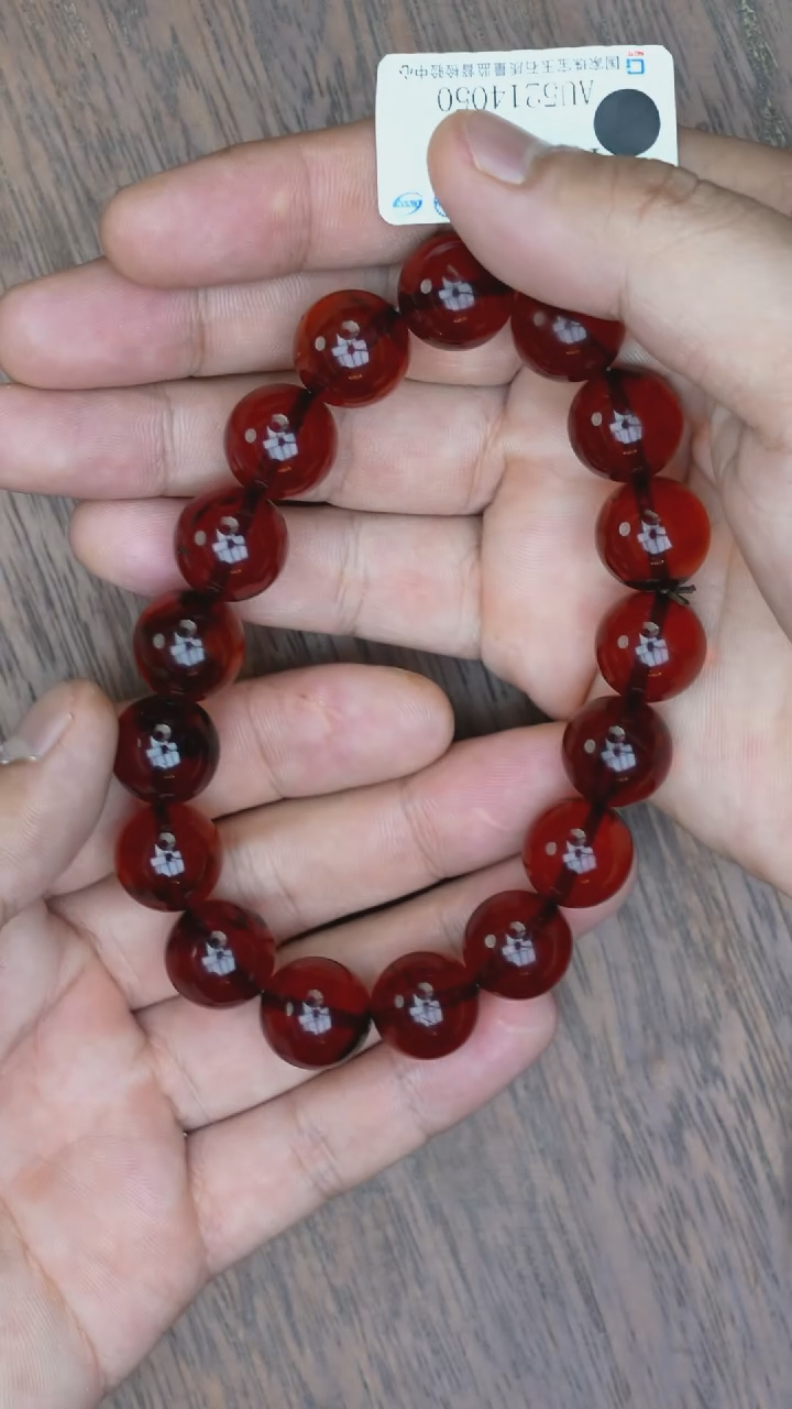 【闪购商品】琥珀裸石未镶嵌血珀手串/多样性发其一