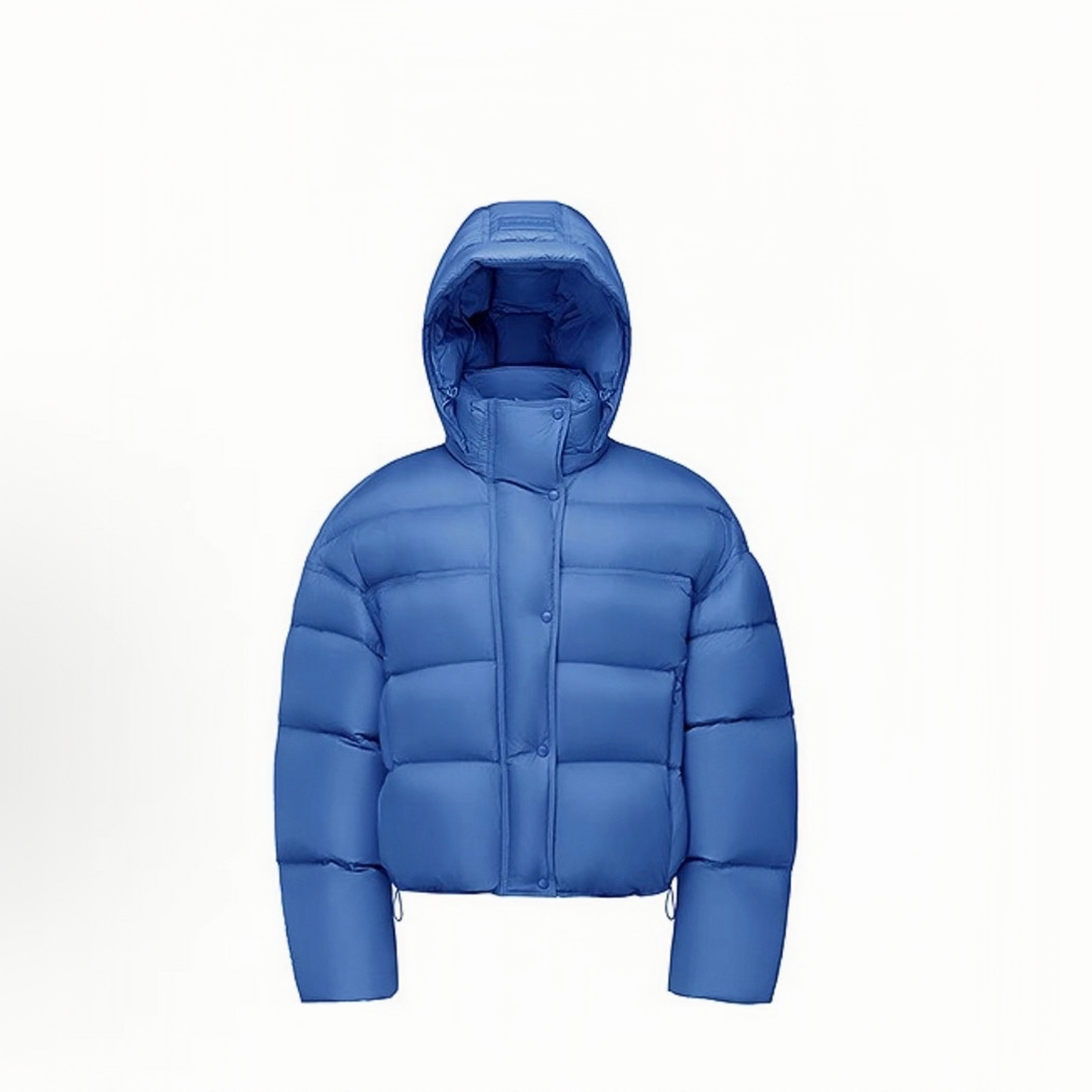 2025-7年冬季新款韩系羽绒服新款女小个子短款连帽白鸭绒泡芙外套