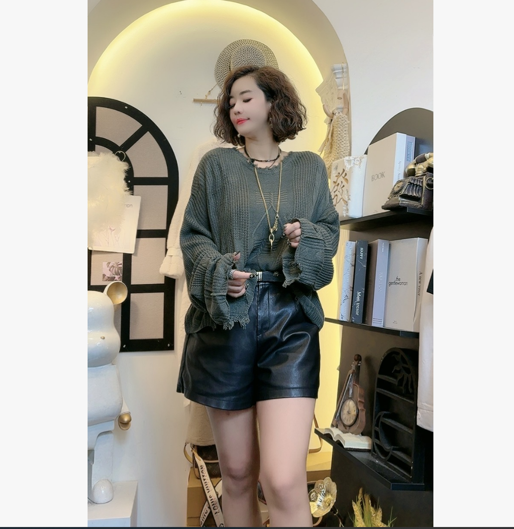 D25 111501 【拍一发二】新款毛衣女超好看针织衫软糯慵懒风上衣