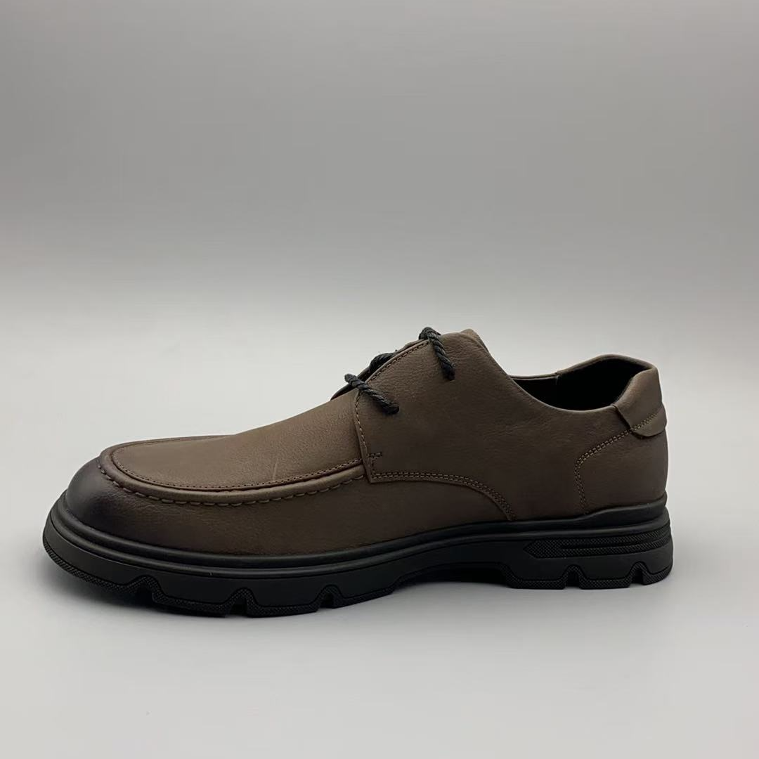 （孤品微瑕介意勿拍）新款轻质厚底系带男士皮鞋休闲鞋C969