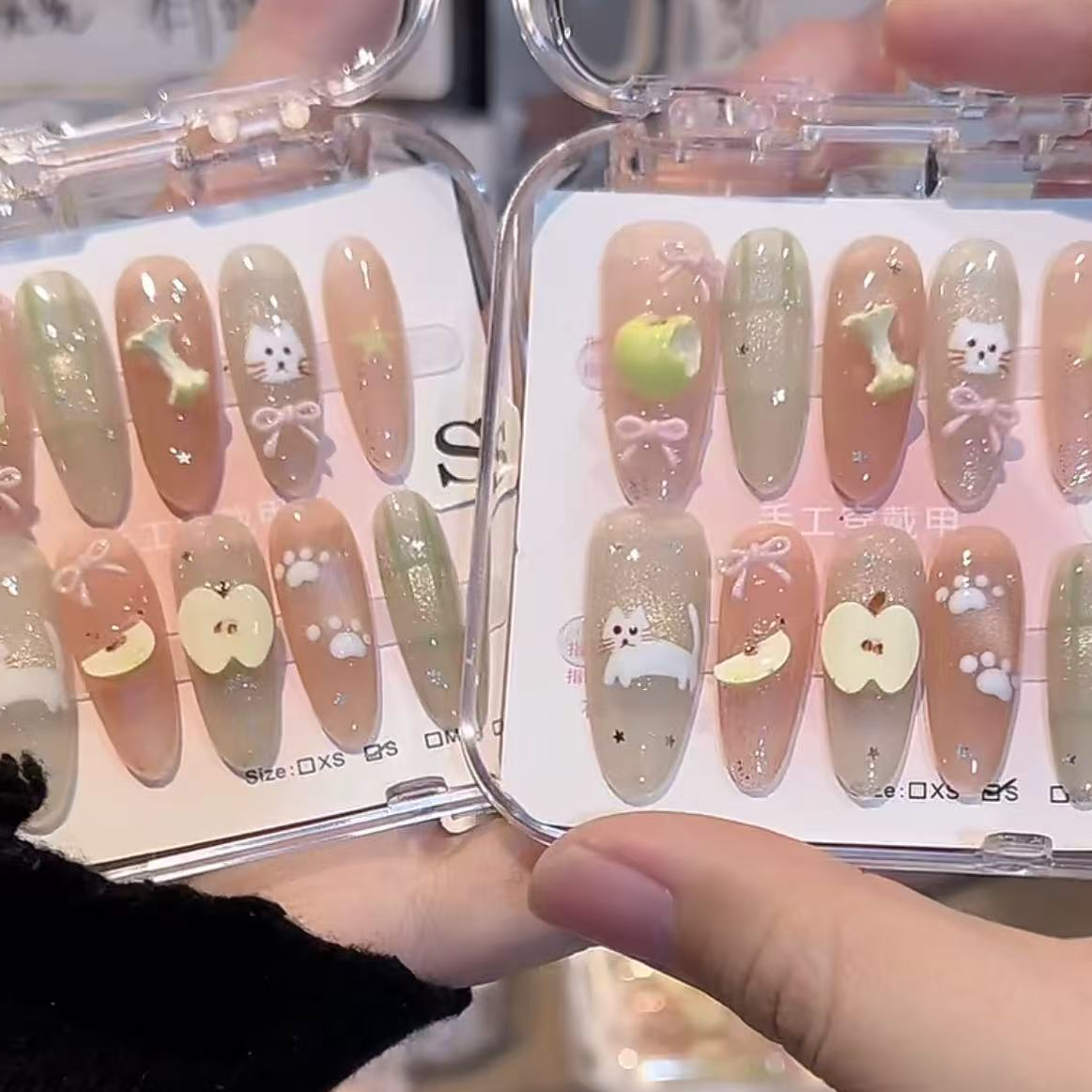 【青苹果】纯手工穿戴甲