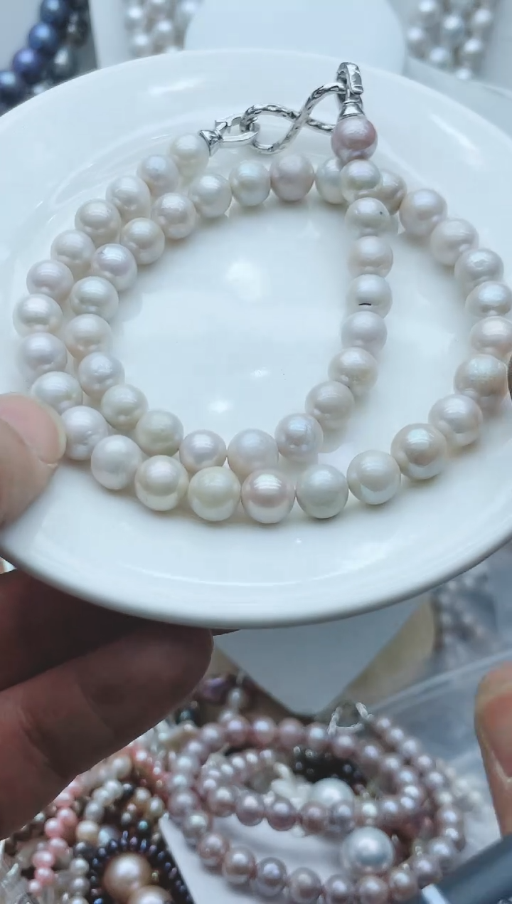 【闪购商品】淡水珍珠颈饰钛钢1