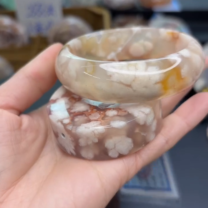 非金属布艺手镯  非金属手镯 琦丽雅樱花手镯58圈C781