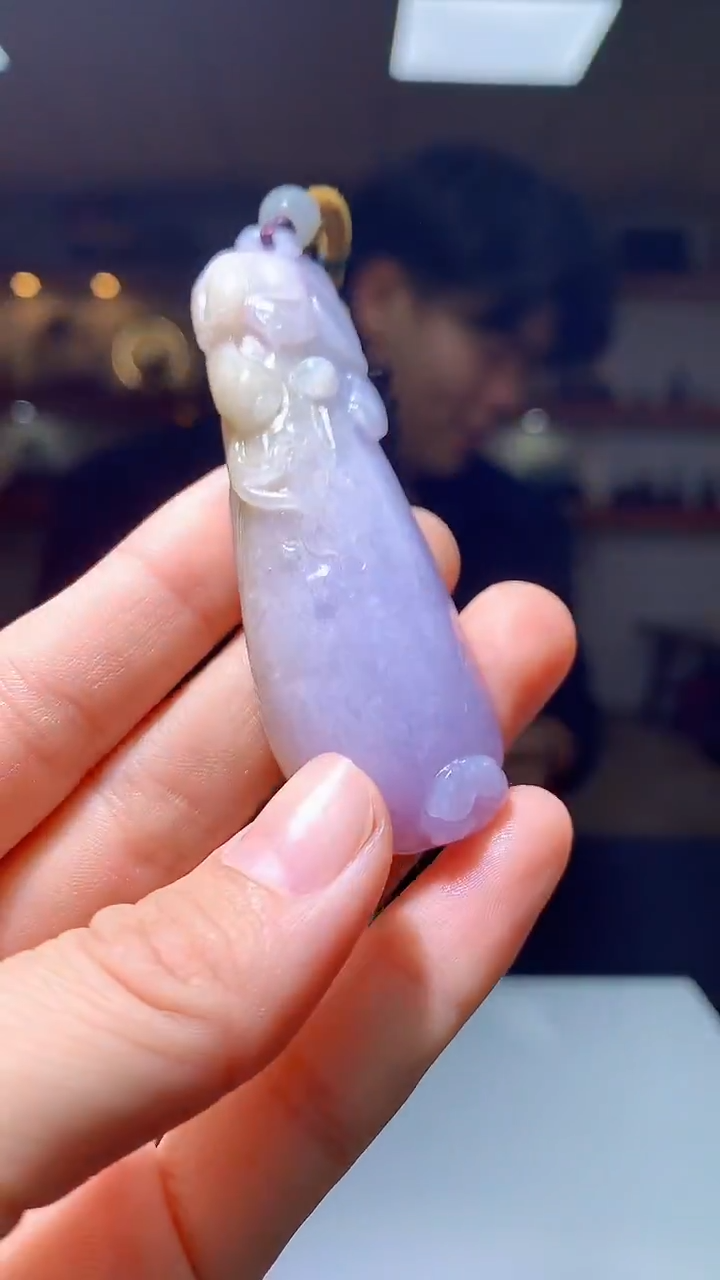 定制翡翠未镶嵌1087hm-毛货挂件14
