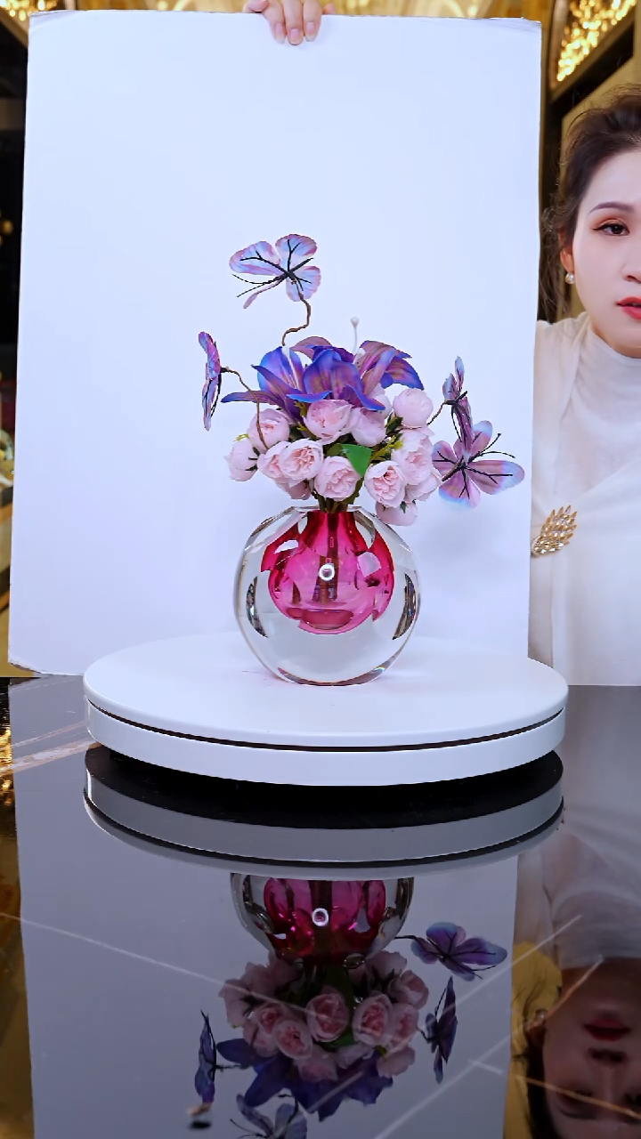 摆件YB00847金红艺术香薰瓶