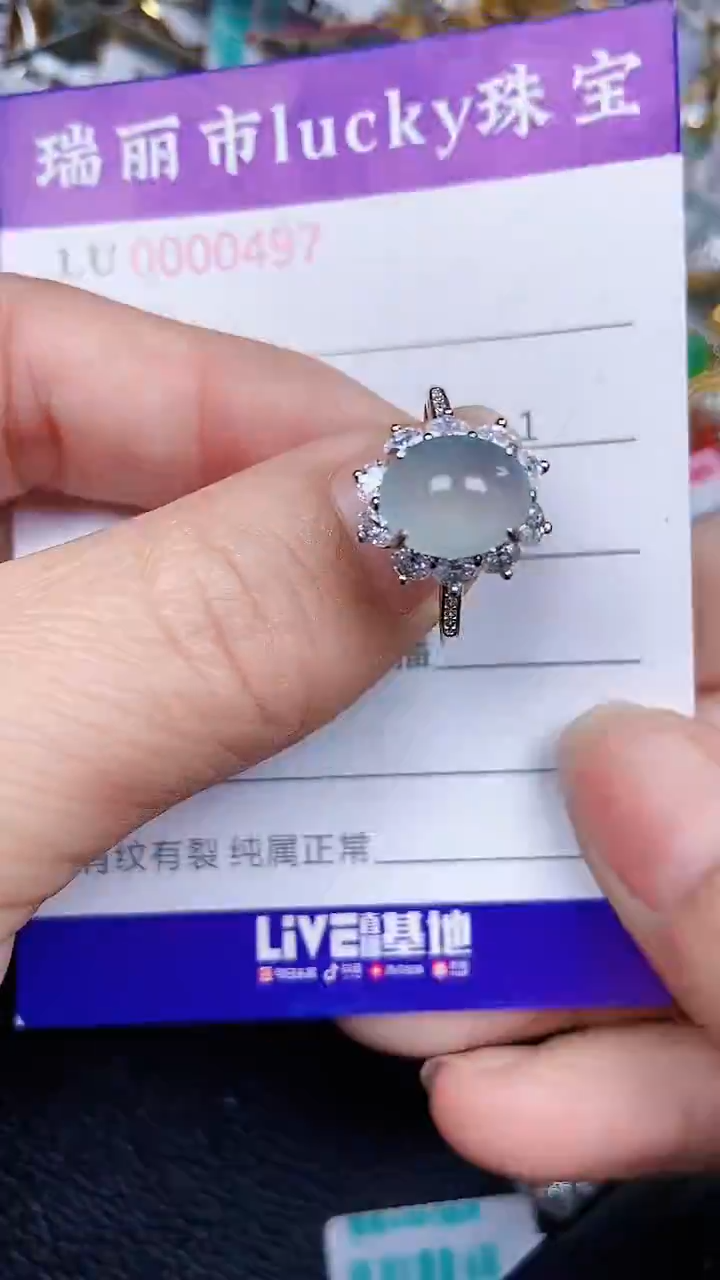 颈饰银S925镶嵌翡翠497