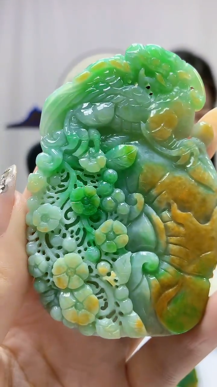 定制翡翠未镶嵌0405DD-毛货挂件80