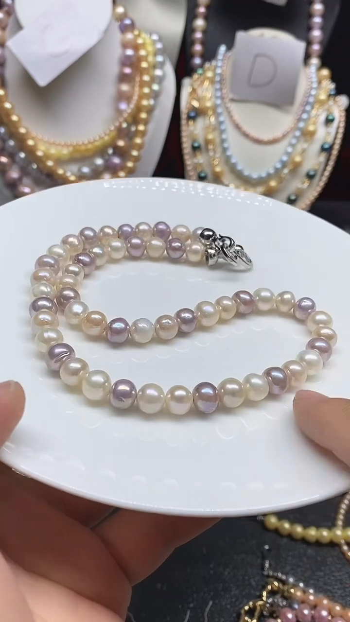 淡水珍珠未镶嵌颈饰多人