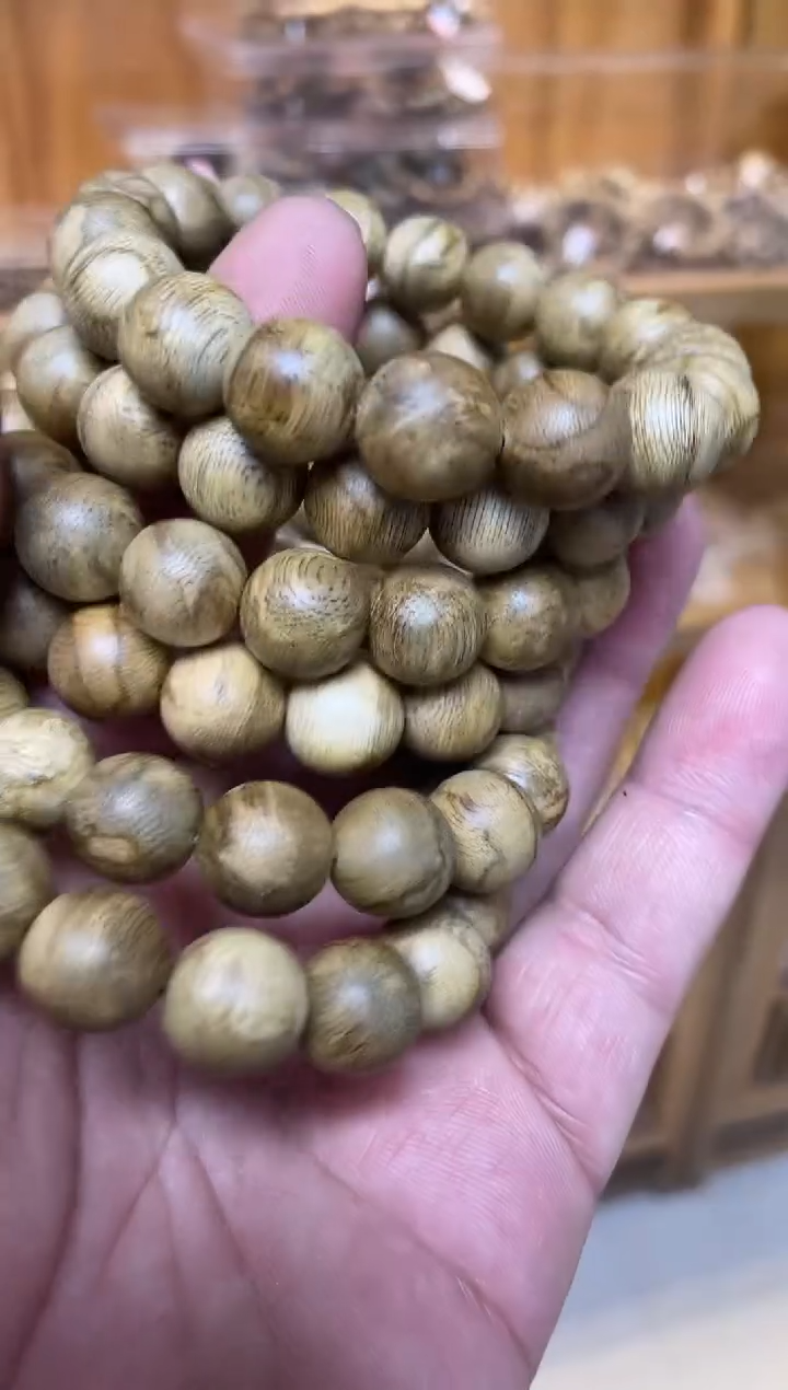 【闪购商品】沉香手串马尼涝圆珠单圈虎皮纹1.3多样性发其一