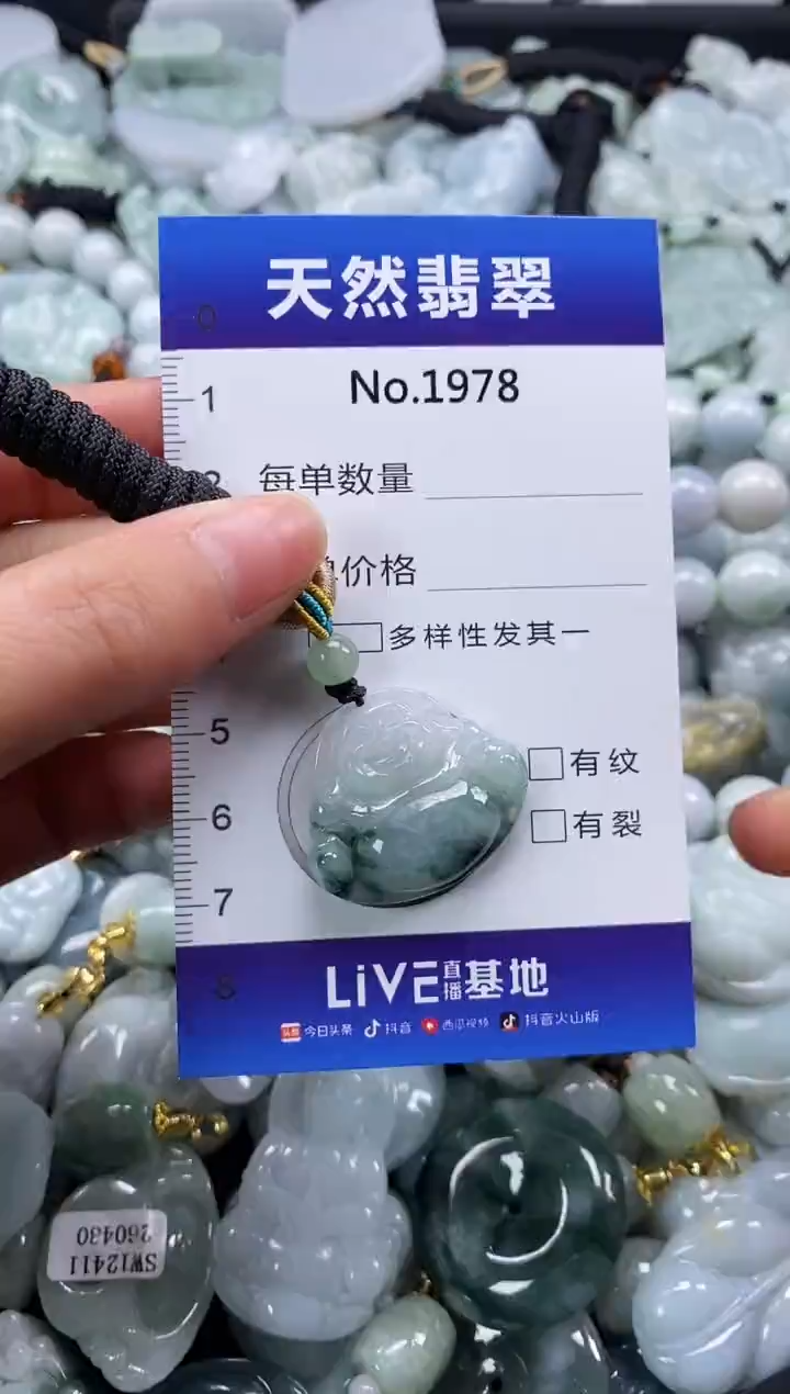 【闪购商品】翡翠颈饰未镶嵌缅甸A货翡翠1978