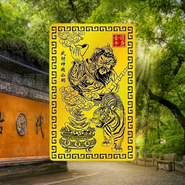 【师傅推荐】2026年九紫离火赵公明金卡护身赵公明手机卡随身金卡