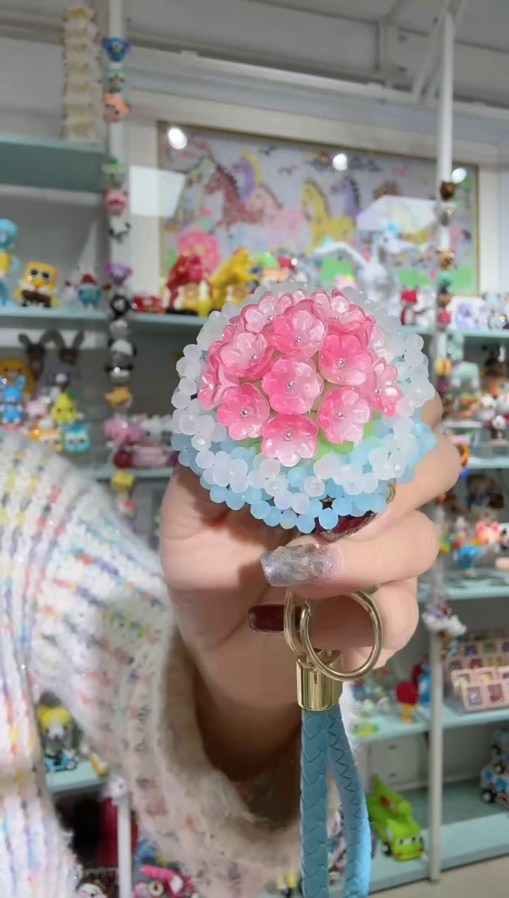 琉璃1343铃兰花100个14号樱花粉色