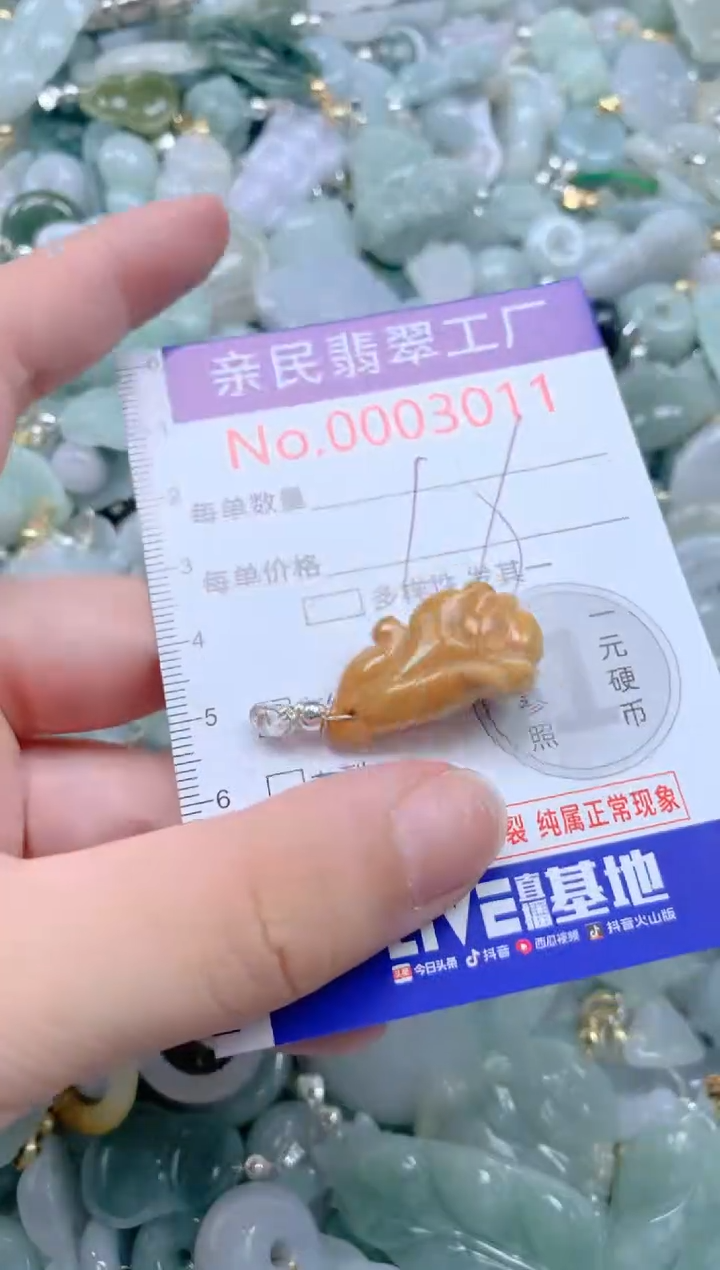 翡翠未镶嵌吊坠(不含链)3011