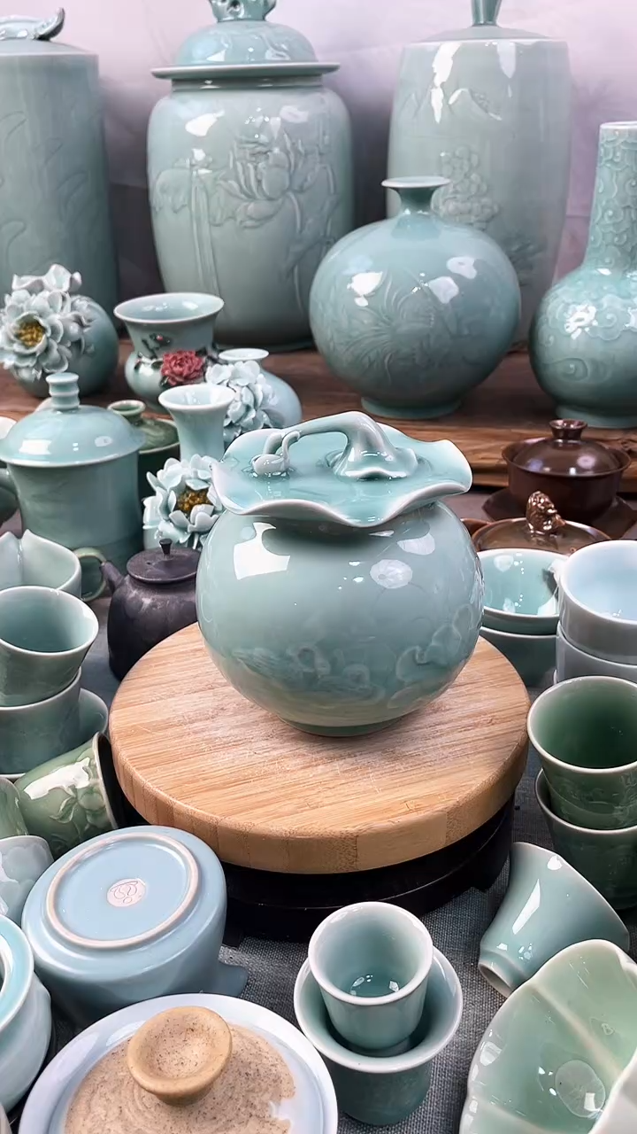 【闪购商品】2个 特价 微瑕 慧仙青瓷