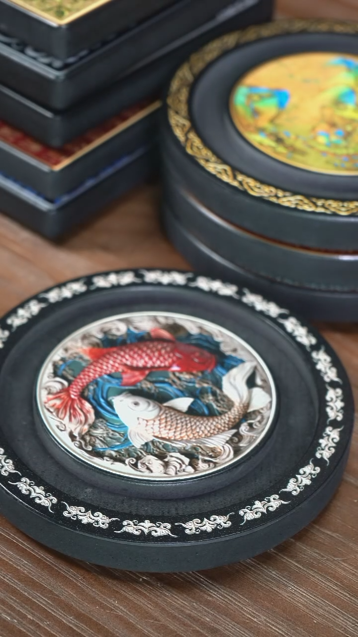 壹藏贰宝双鱼小壶承