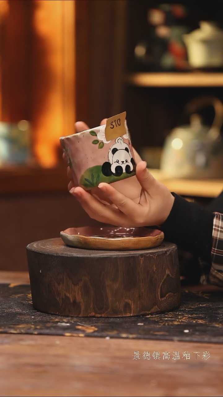 陶瓷景德镇高温釉下手绘陶瓷@L310@