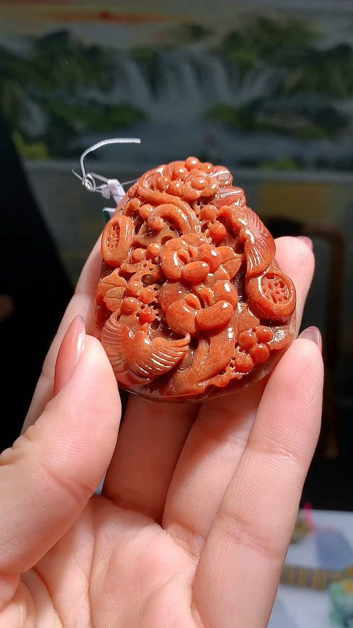 【闪购商品】定制翡翠未镶嵌1007hm-毛货挂件