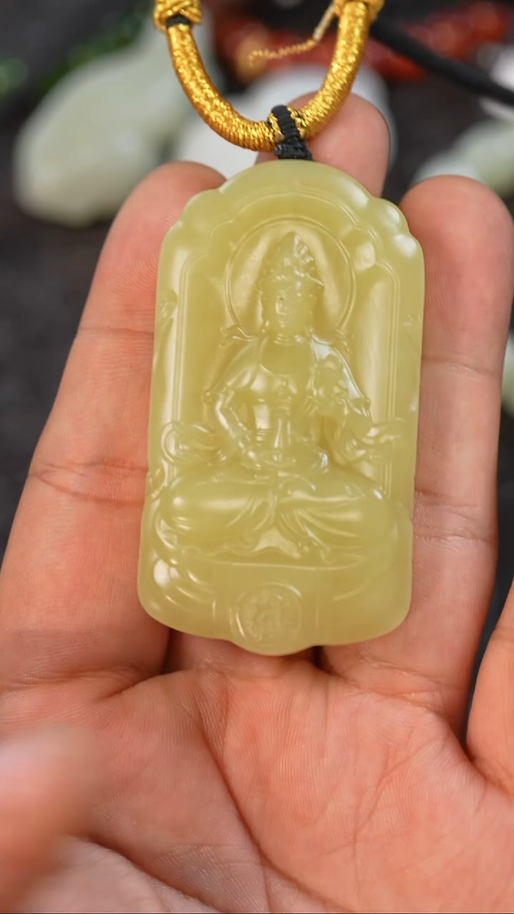 吊坠(不含链)未镶嵌和田玉多样性发一件THTY6606