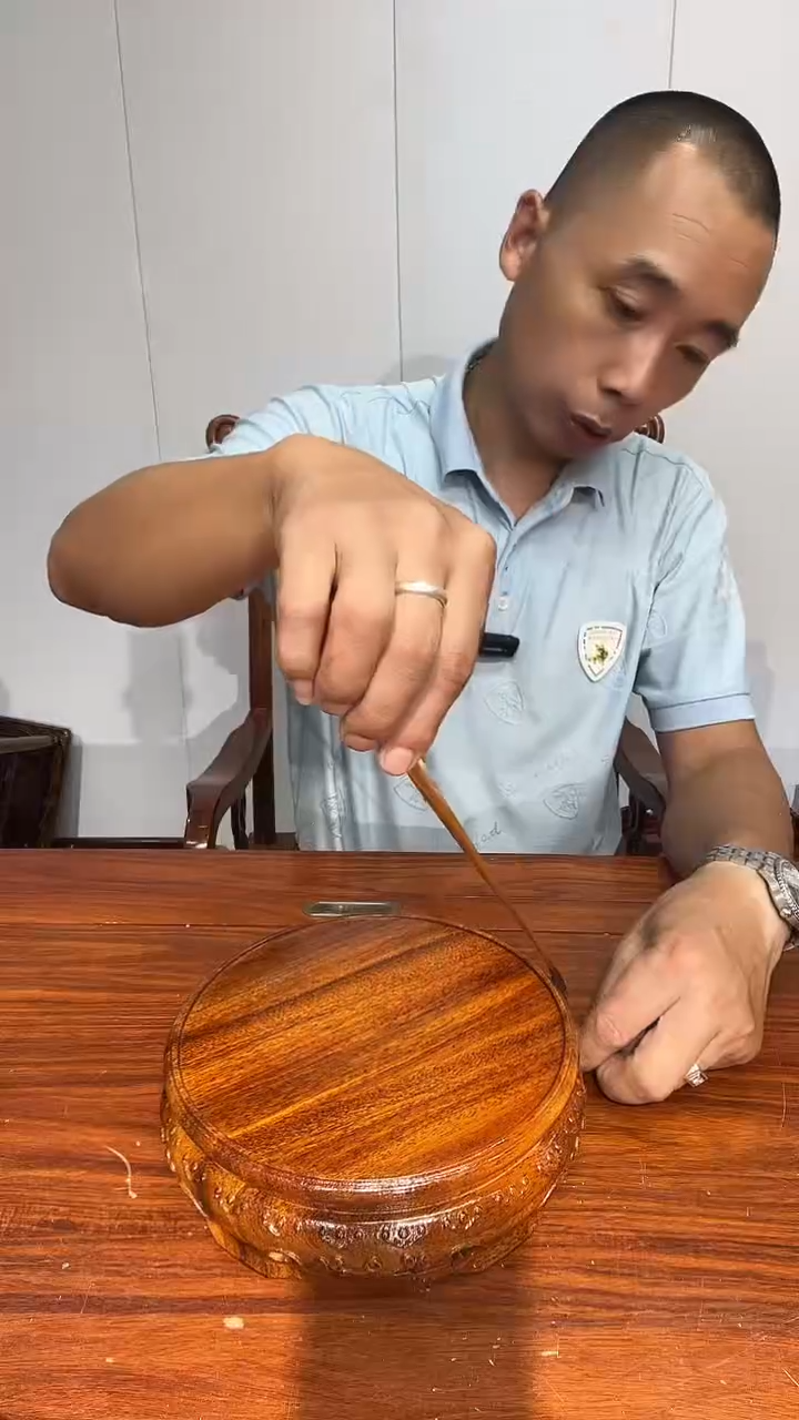 木老花圆形整木18*20*6.5