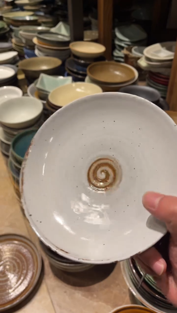【闪购商品】瓷片203白麻点浅盘1个
