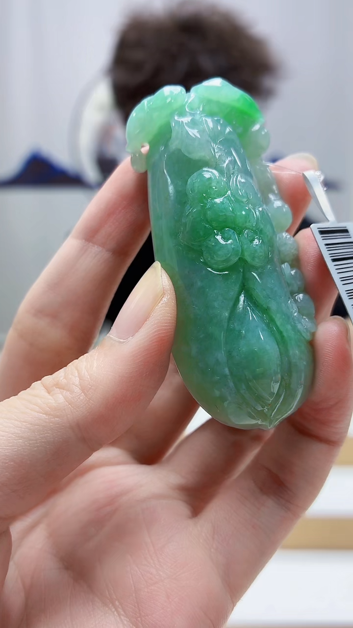 未镶嵌定制翡翠4688zm-毛货挂件19