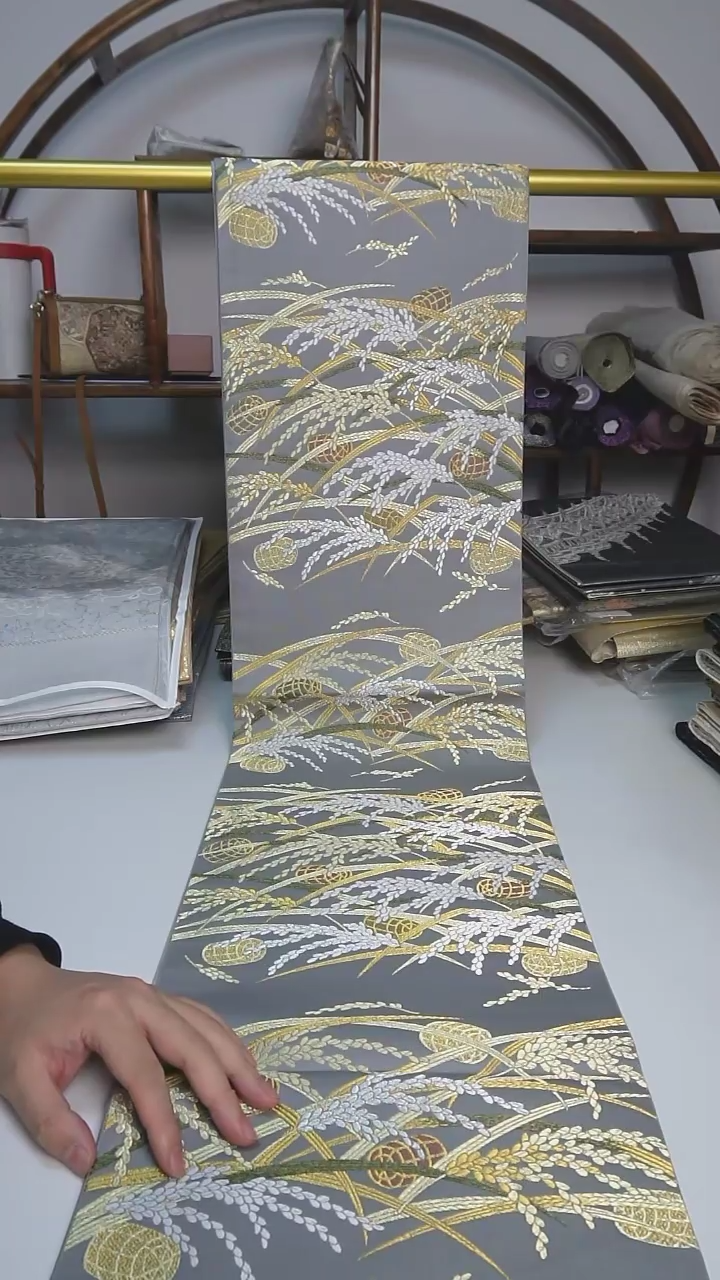 【闪购商品】织绣84西阵织六通麦穗