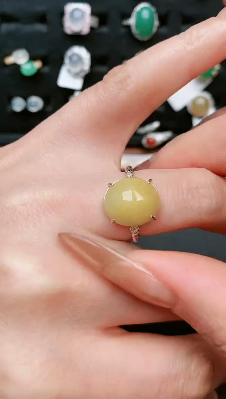 【闪购商品】翡翠戒指银S925镶嵌.....